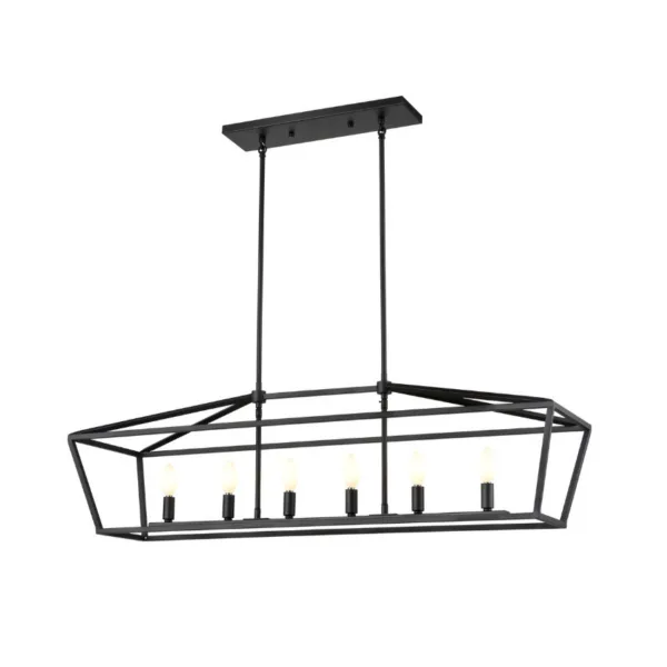 CHANDELIER LINAIRE NOIR- CABOT TRAIL DVP43804GR