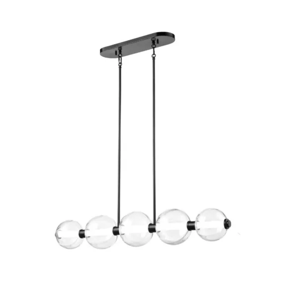 BLACK LED LINEAR PENDANT- GLIMMER DVP34902EB-PUC