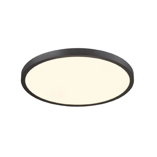 PLAFONNIER MINCE DEL 16'' NOIR- HURRICANE DVP39848MB