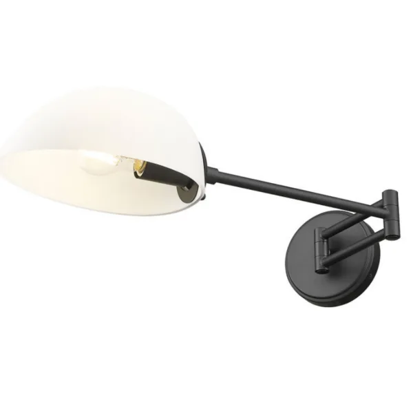 Black Reading Wall Sconce- BRETON 3048S-MB
