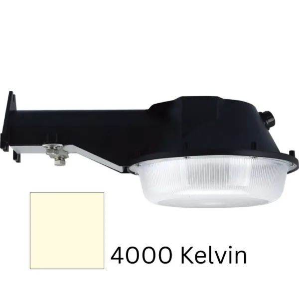 BLACK LED OUTDOOR AREA WALL LIGHT WITH PHOTOCELL - 65-244