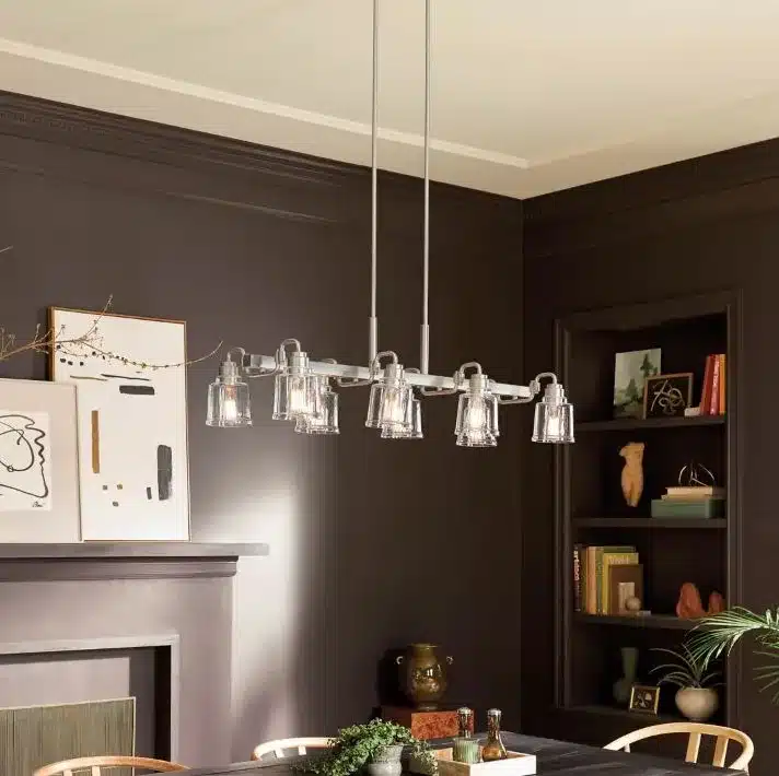 BRUSHED NICKEL 8-L LINEAR PENDANT- AIVIAN 52400NI - Image 3