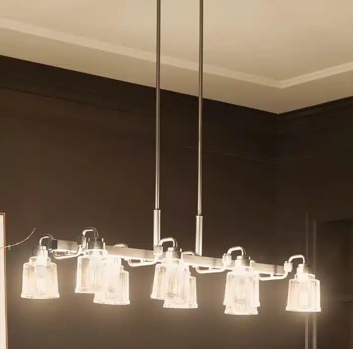 BRUSHED NICKEL 8-L LINEAR PENDANT- AIVIAN 52400NI - Image 2