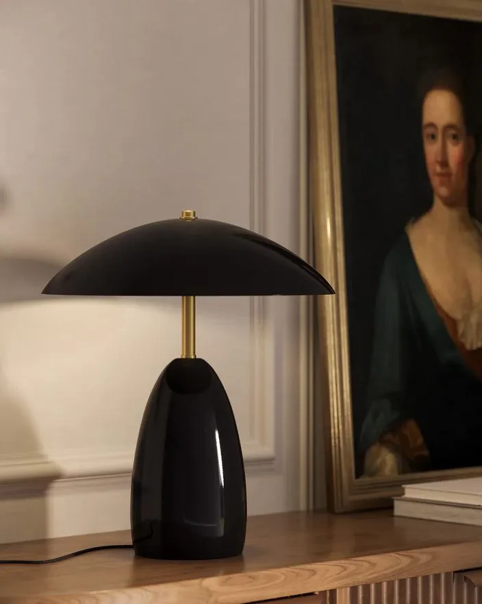 BLACK LED TABLE LAMP- POPPY TL437012GBK - Image 3