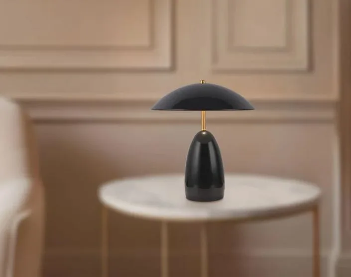 BLACK LED TABLE LAMP- POPPY TL437012GBK - Image 2