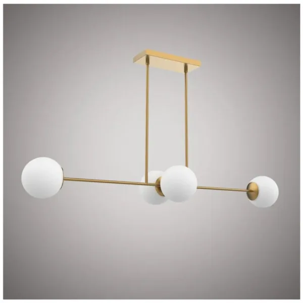 BRASS 4-L LINEAR PENDANT- BLOOM C9090-4ABOP