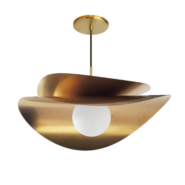 ANTIQUE BRASS LED PENDANT- PAVEN PVN2015LEDP-AGB