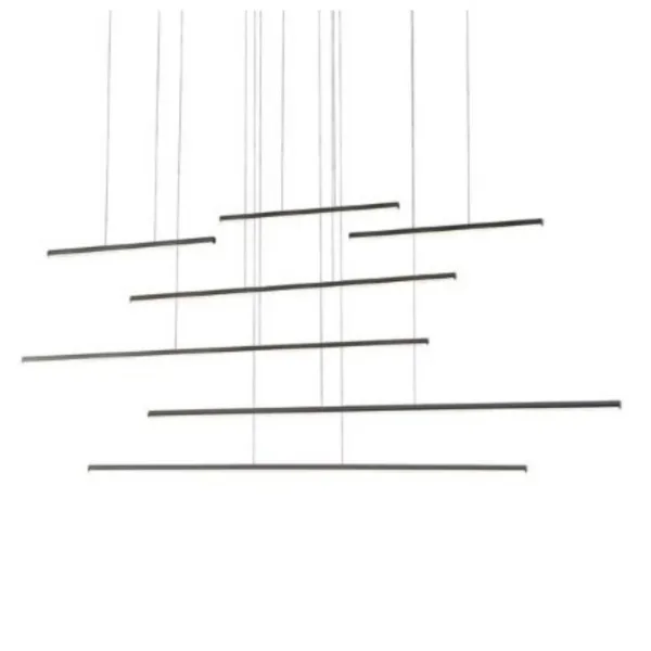 black led linear pendant- CHUTE MP14970-BK-UNV