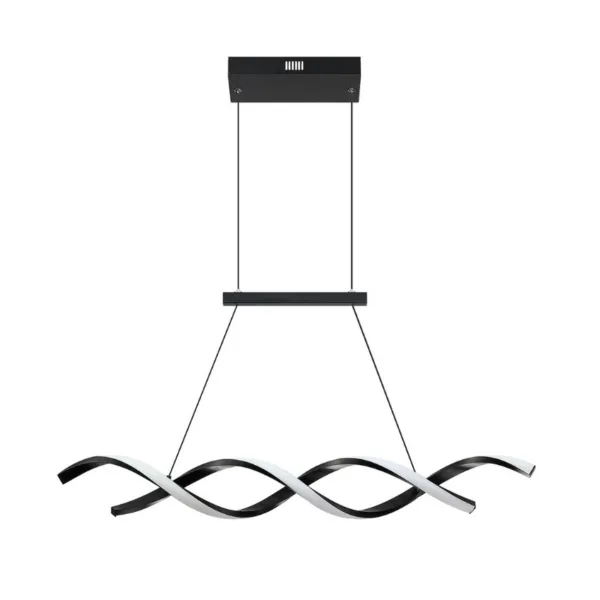 BLACK LED LINEAR PENDANT- TWIST PF307-BLK