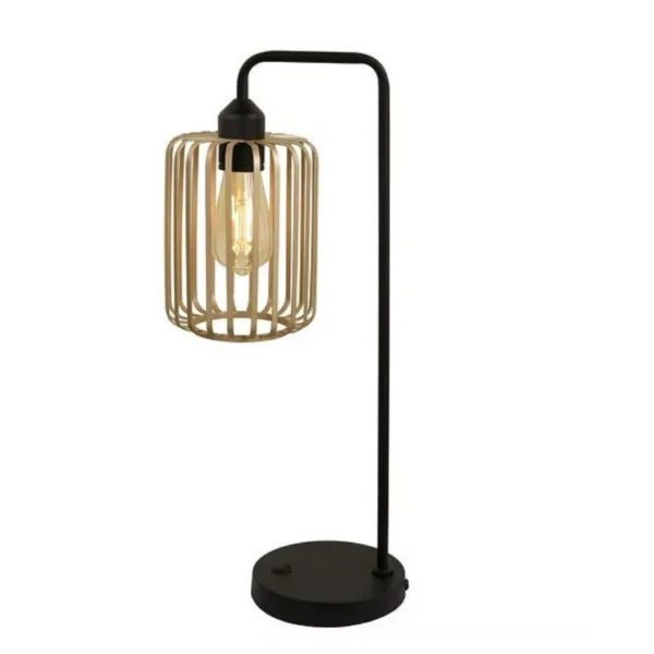 LAMPE DE TABLE NOIR ET OR- SUSPENDI CN8176-BKGD