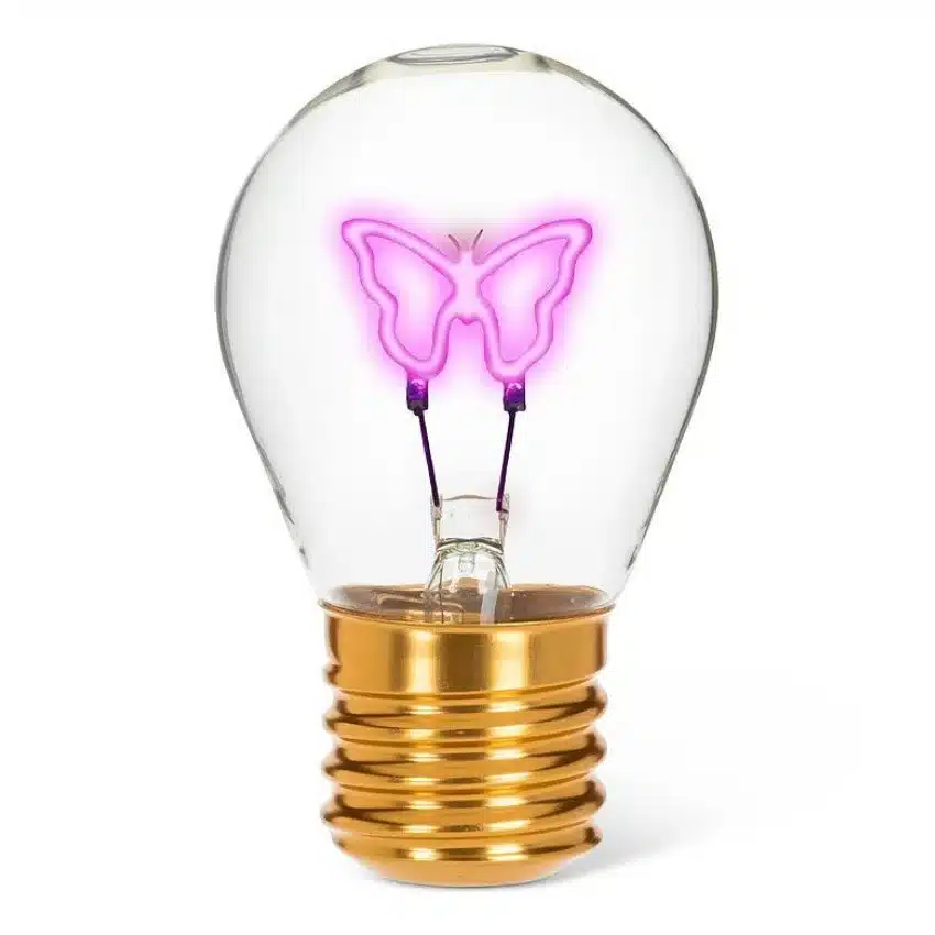 Butterfly Neon LED Lightbulb 27-VOLT-06