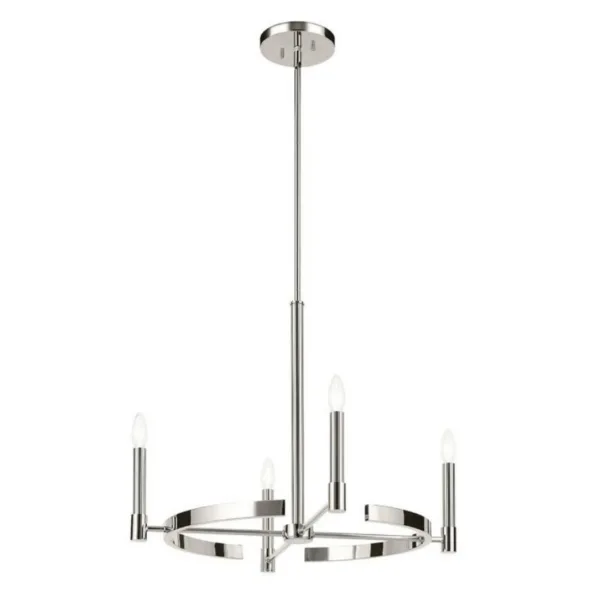 CHANDELIER 4-L CHROME- TOLANI 52426PN