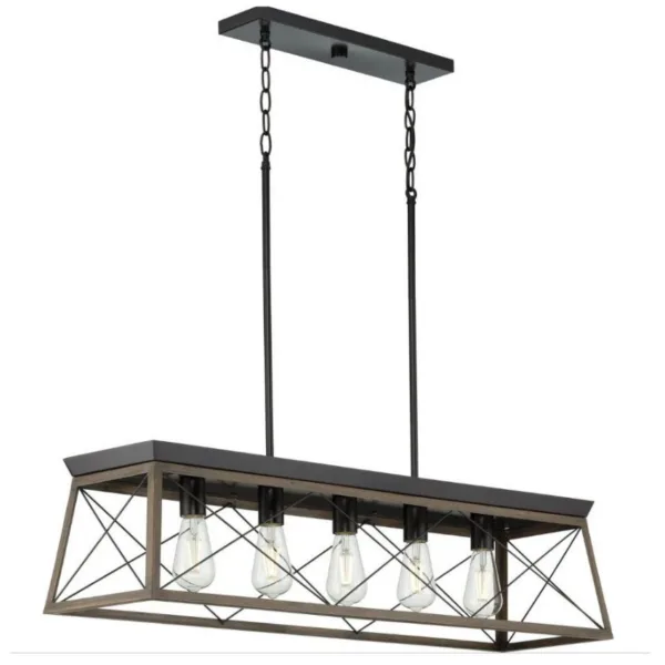 SUSPENDU 5-L LINÉAIRE BOIS ET BRONZE- BRIARWOOD P400048-020