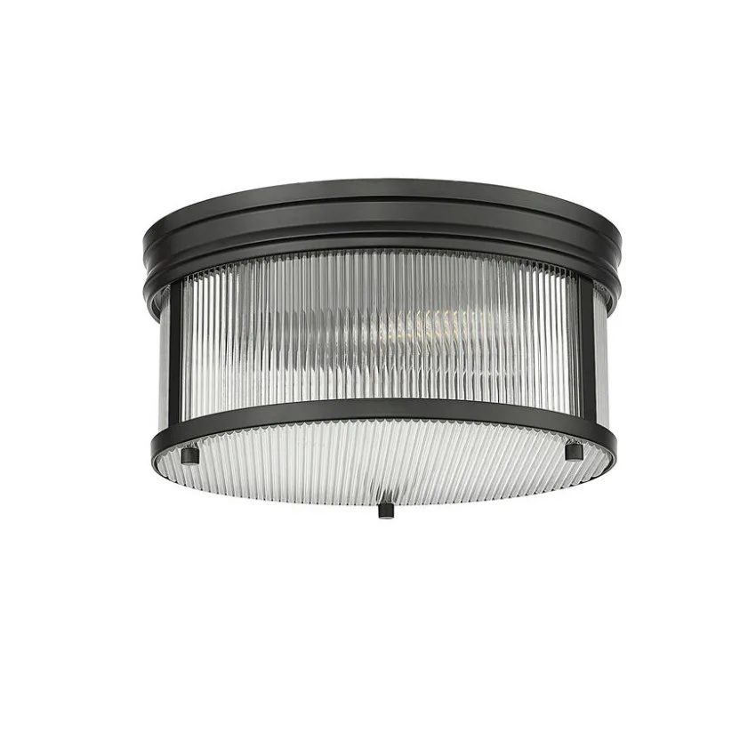 BLACK 2-L FLUSH MOUNT- CARNABY 7504FR13-MB