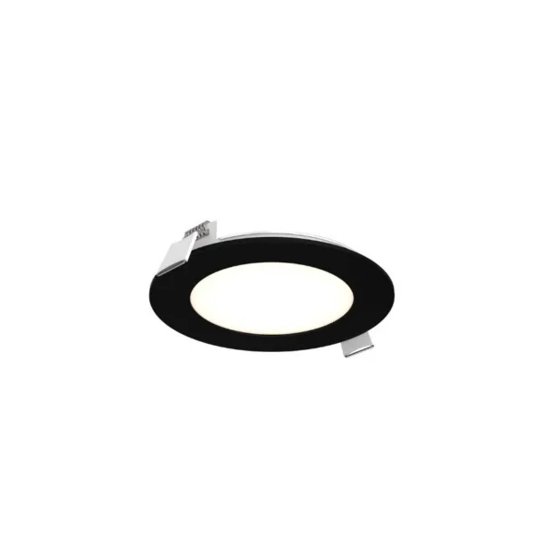 ENCASTRÉ ROND 4" NOIR- EXCEL 5004-CC-BK