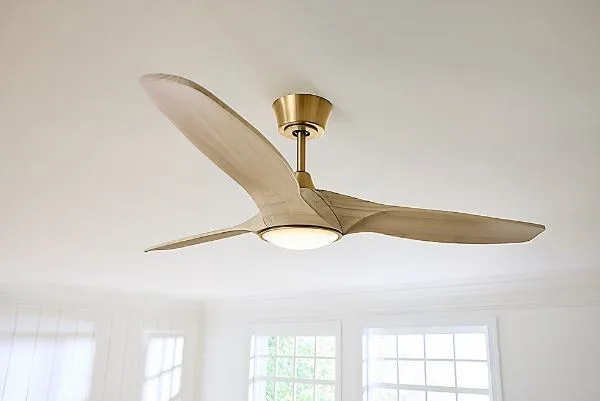 VENTILATEUR 52'' LAITON CHENE BLANC- SELEN 3SLNSM52BBSWWOD - Image 2