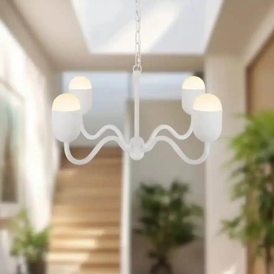 CHANDELIER 4-L BLANC- EFFIE CH558427AWOP - Image 3