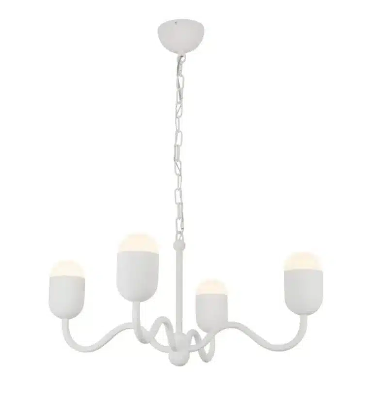 CHANDELIER 4-L BLANC- EFFIE CH558427AWOP - Image 4