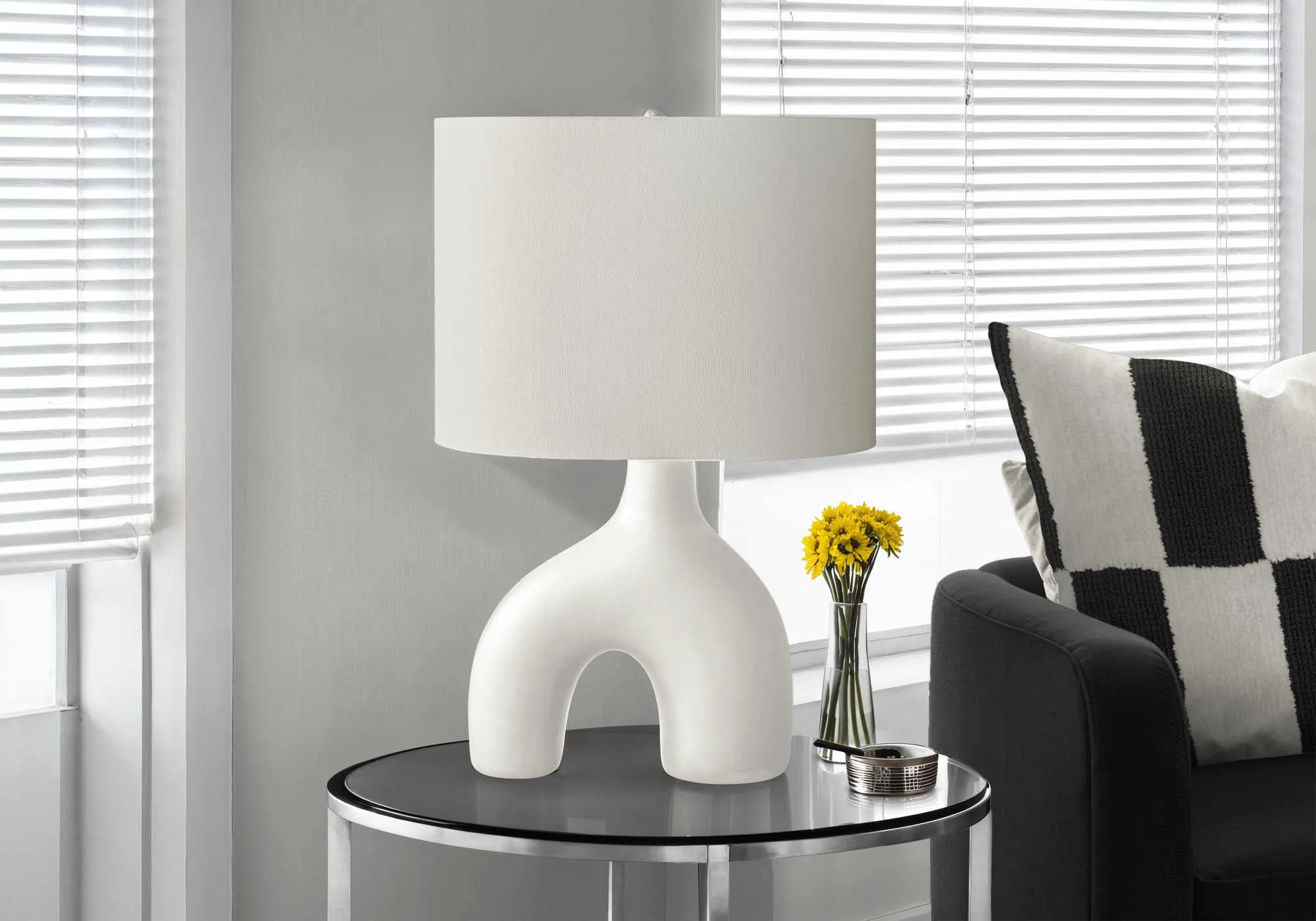 WHITE TABLE LAMP- I 9665 - Image 3