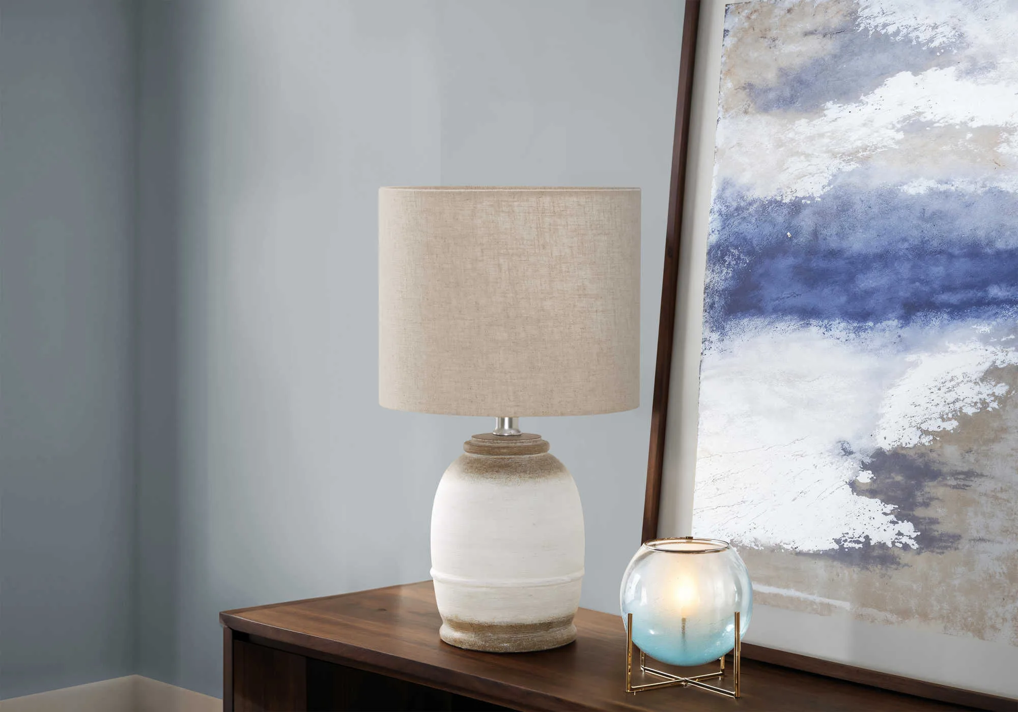 LAMPE DE TABLE CREME- I 9765 - Image 2