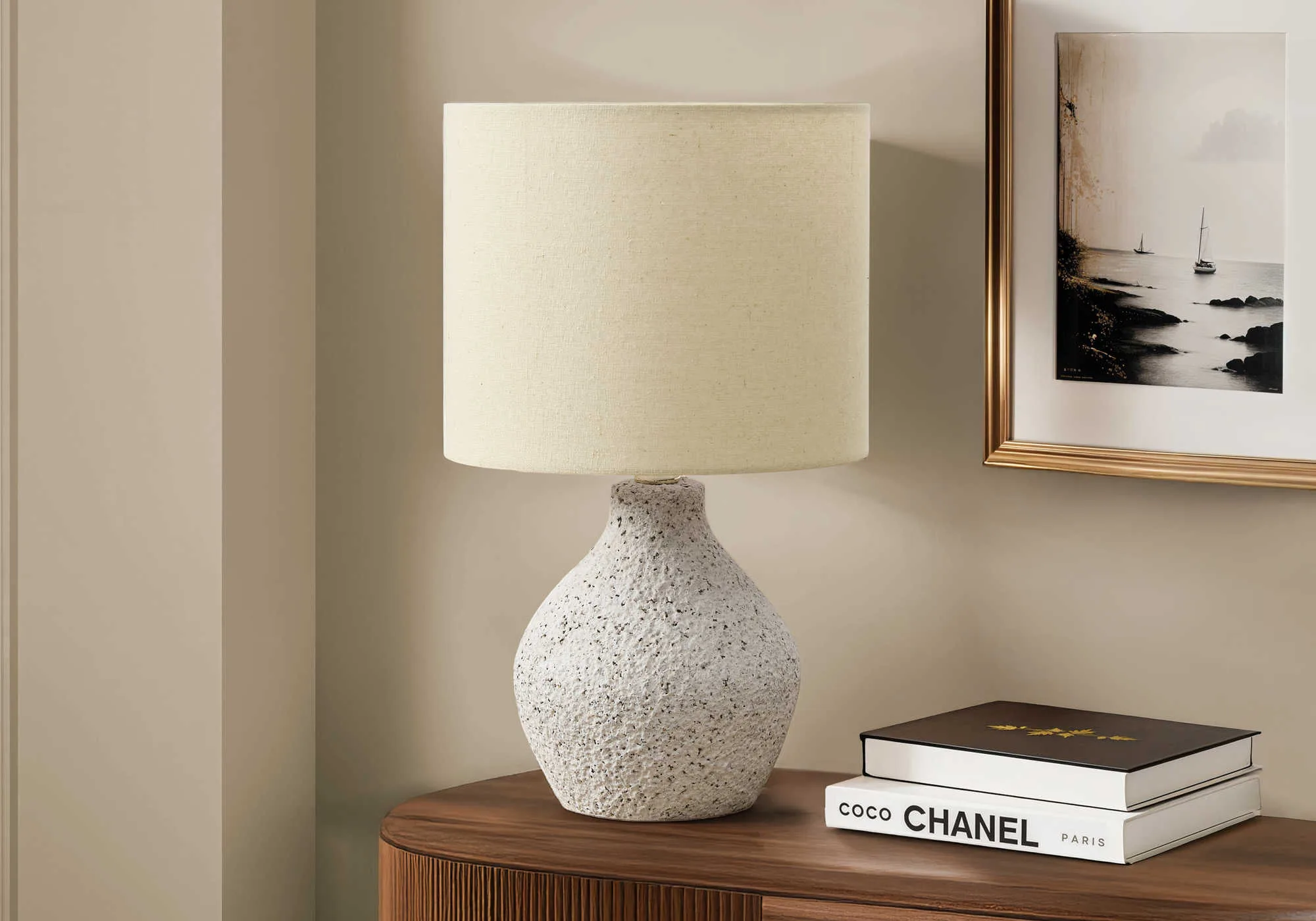 LAMPE DE TABLE BEIGE- I 9770 - Image 2