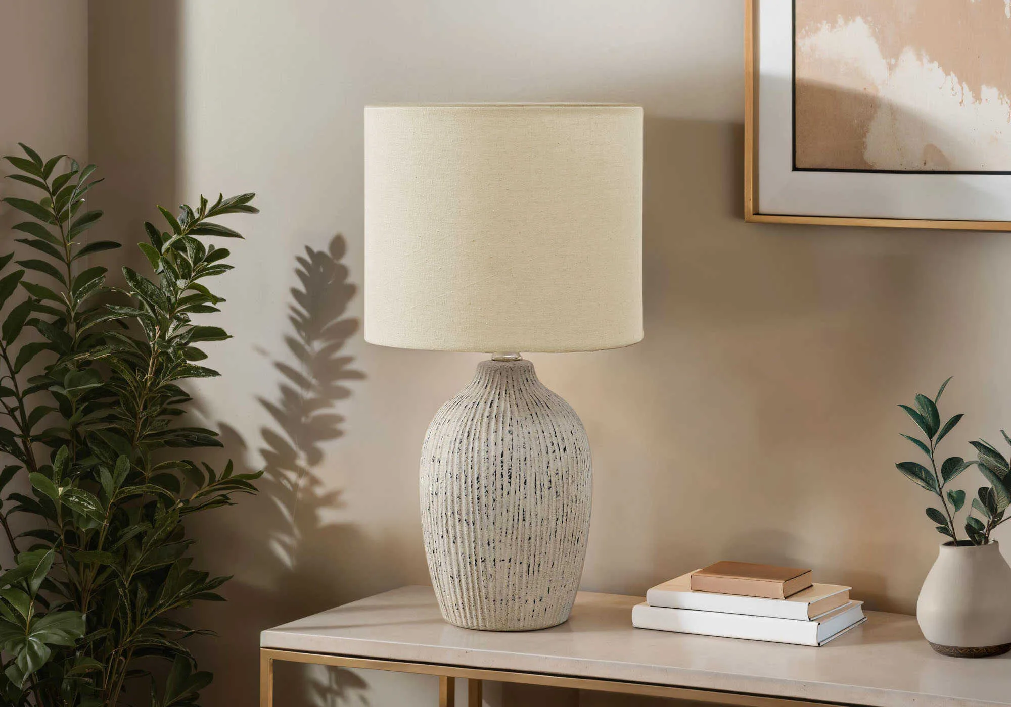 LAMPE DE TABLE BEIGE - I 9783 - Image 2