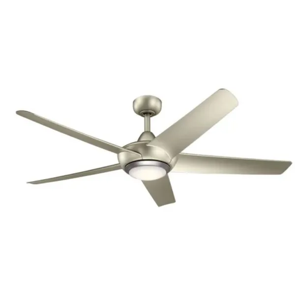 NICKEL 52" CEILING FAN - KAPONO 330089NI
