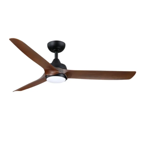 BLACK AND WALNUT 52" CEILING FAN - AQUILO AC41252-BLK-DW