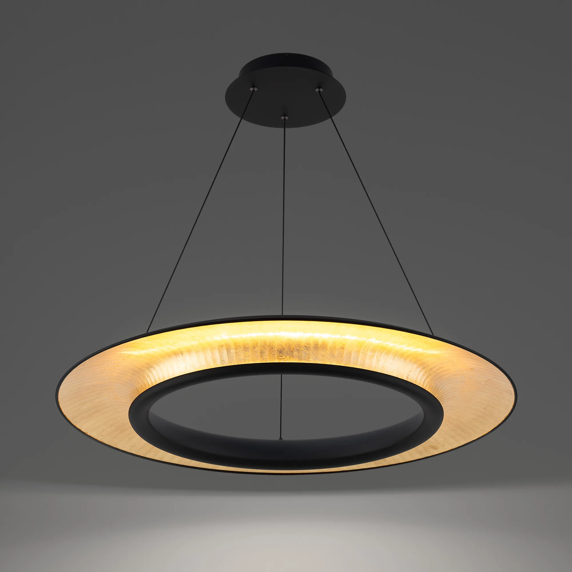 SUSPENDU DEL NOIR ET LAITON-CENTER STAGE PD404632BK-GL - Image 2