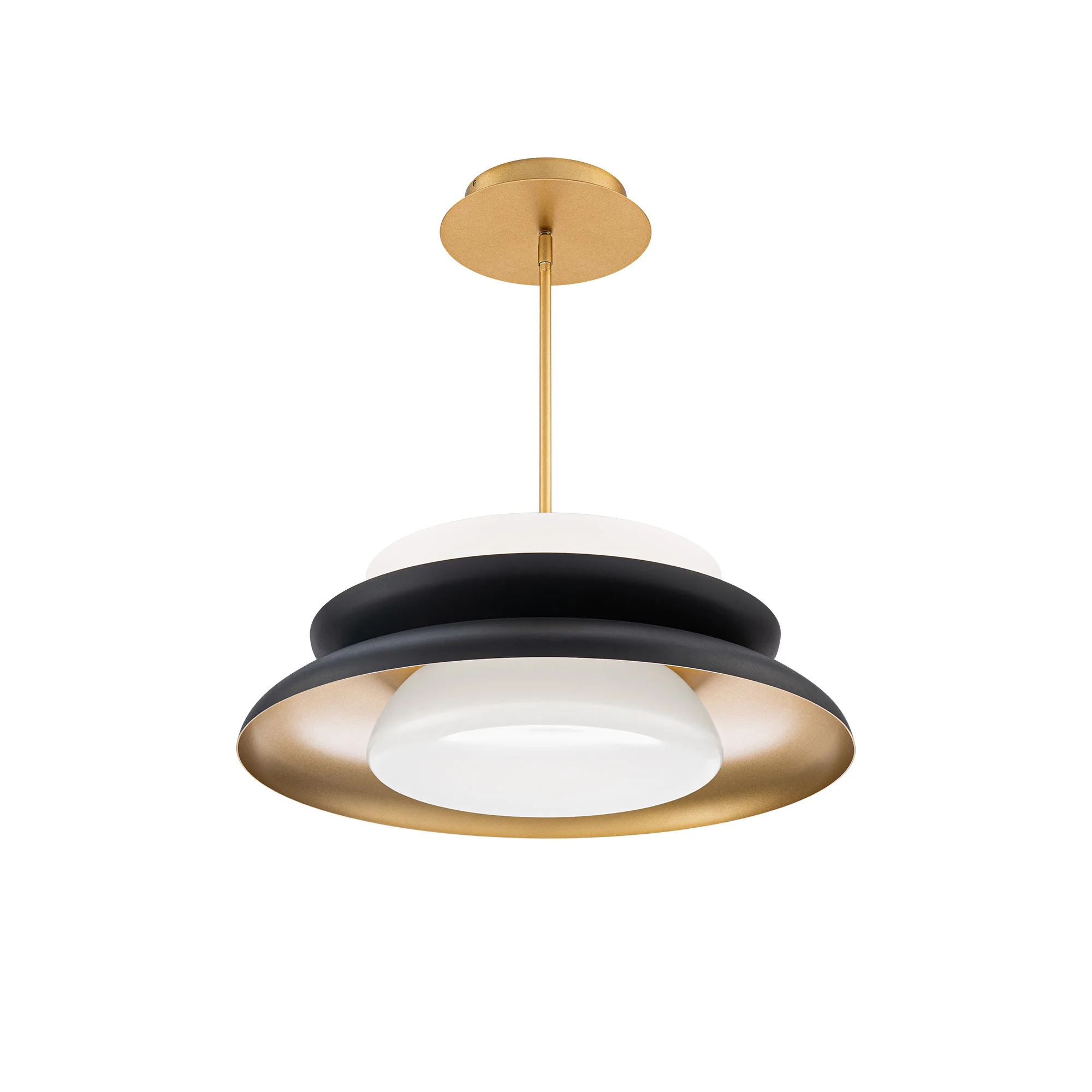 SUSPENDU DEL NOIR ET LAITON- CAPTULET PD406624-TWA-BK-GO - Image 5