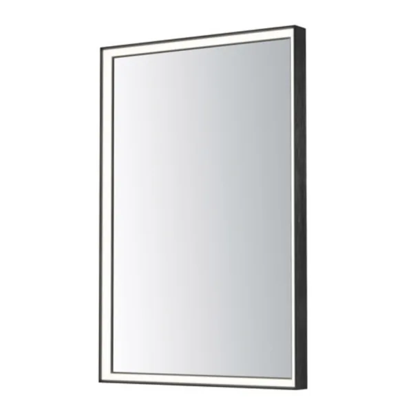 BLACK LED SQARE MIRROR - BEVEL E42062-BBK
