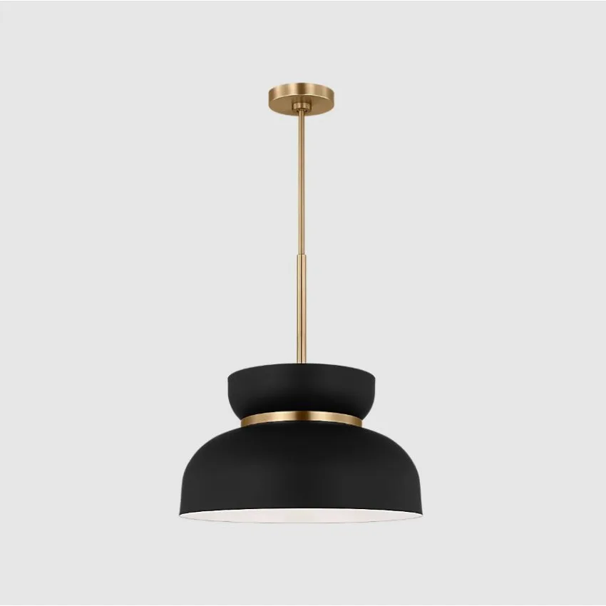BLACK AND GOLD PENDANT- PEMBERTON DJP1111SBMBK
