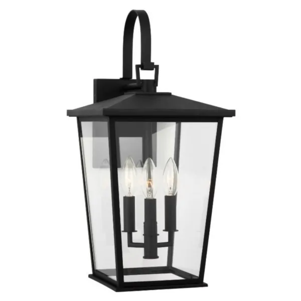 MURALE EXTÉRIEUR 3-L NOIR- LINTON GLO1403TXB