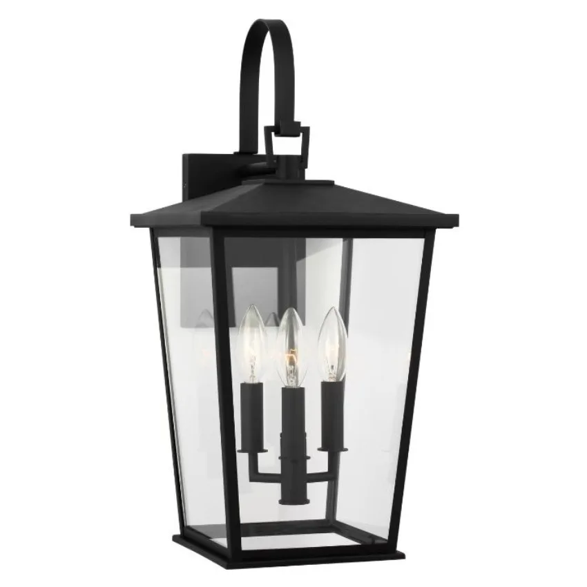 MURALE EXTÉRIEUR 3-L NOIR- LINTON GLO1403TXB