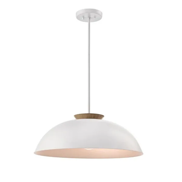 SUSPENDU BLANC ET BOIS- BERGEN DVP36808MW-NW