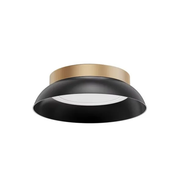 BLACK AND GOLD LED FLUSHMOUNT- SOTTILE CNXSM-09C27BKGD