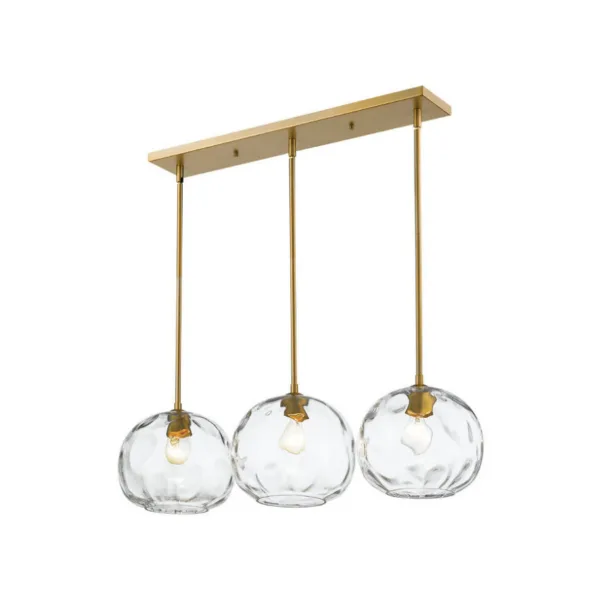OLD BRASS 3-L LINEAR PENDANT-CHLOE 490P10-3L-OBR