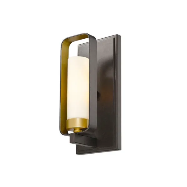 BRONZE AND GOLD SINGLE WALL MOUNT- AIDEEN 6000-1S-BZGD