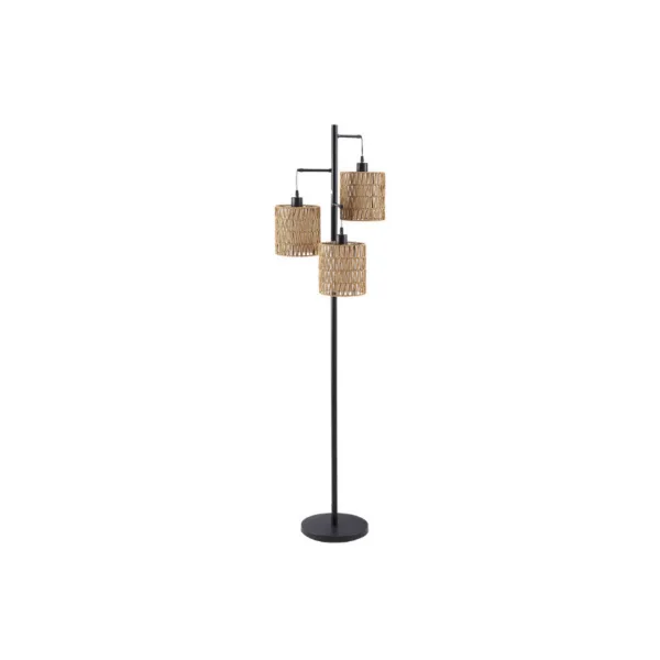 LAMPE SUR PIED 3-L NOIR- I 9651