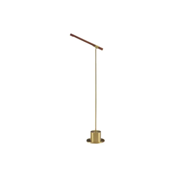 BRASS FLOOR READING LED LAMP - I 9652