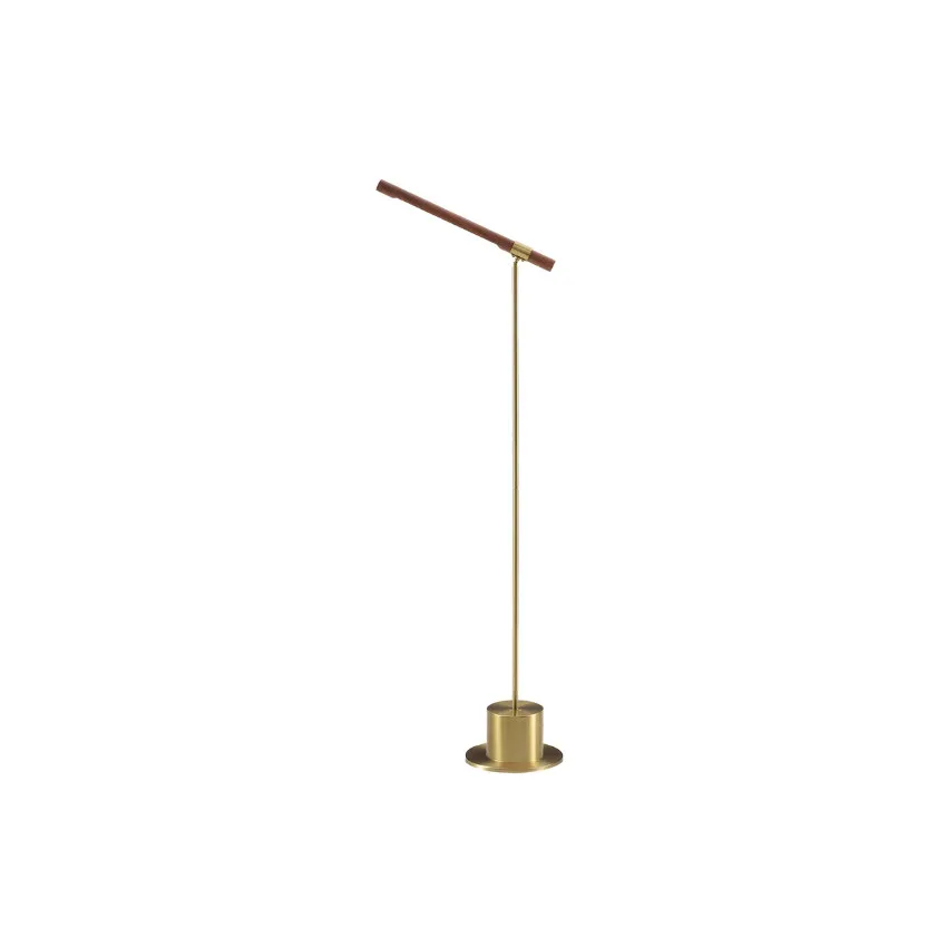 BRASS FLOOR READING LED LAMP - I 9652