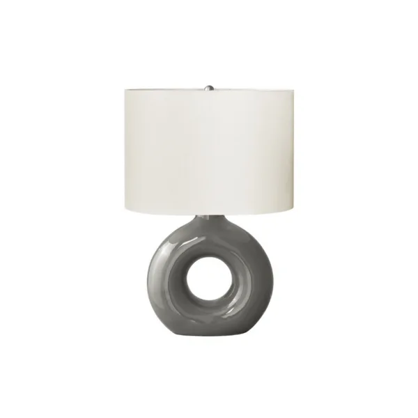 LAMPE DE TABLE GRISE- I 9667