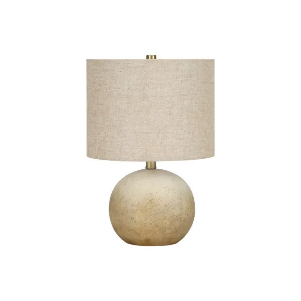 LAMPE DE TABLE BEIGE BETON - I 9718
