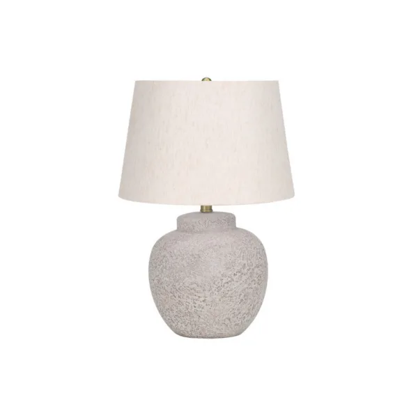LAMPE DE TABLE CREME BÉTON- I 9732