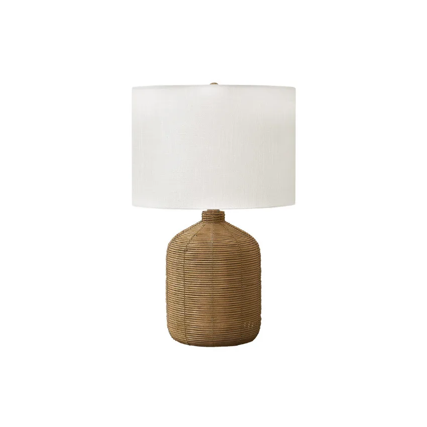 LAMPE DE TABLE ROTIN- I 9769
