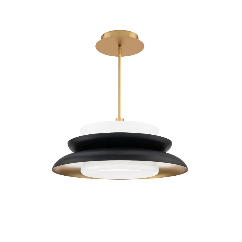 SUSPENDU DEL NOIR ET LAITON- CAPTULET PD406624-TWA-BK-GO