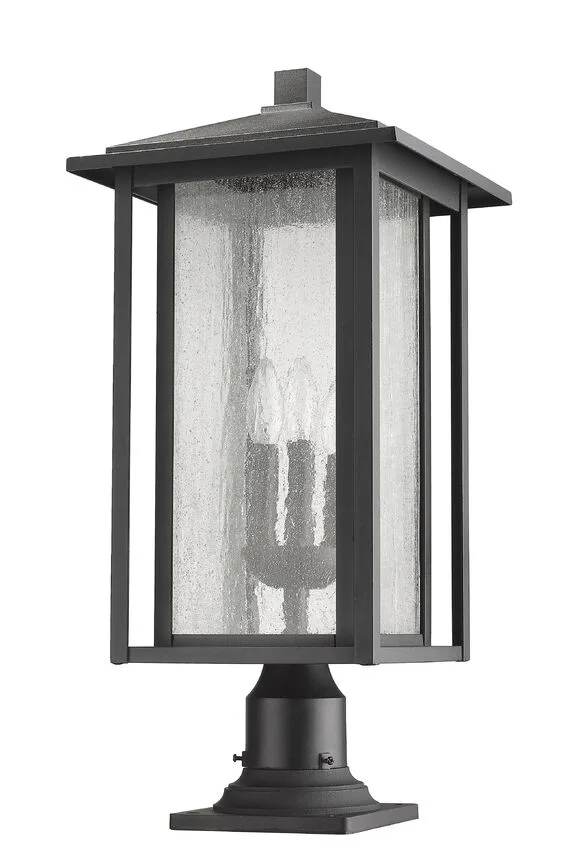 FIXTURE EXTÉRIEUR PEDESTAL NOIR- ASPEN 554PHXLR-533 - Image 2