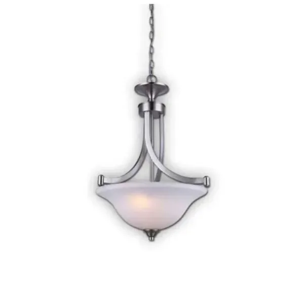 BRUSHED NICKEL 3-L PENDANT- RUE ICH587A03BN17