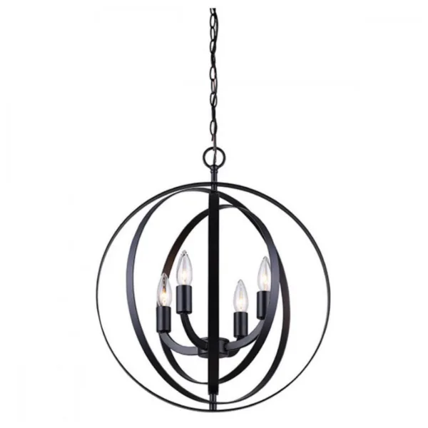 BLACK 4-L PENDANT-MERIDIAN ICH182B04BK18