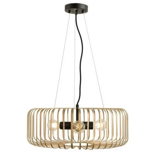 BLACK AND GOLD 3-L PENDANT- SUSPENDI CN8175-BKGD